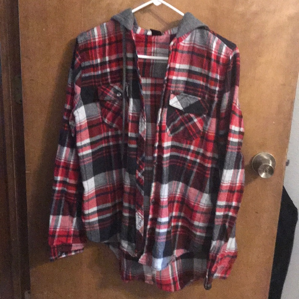 Button down sweatshirt